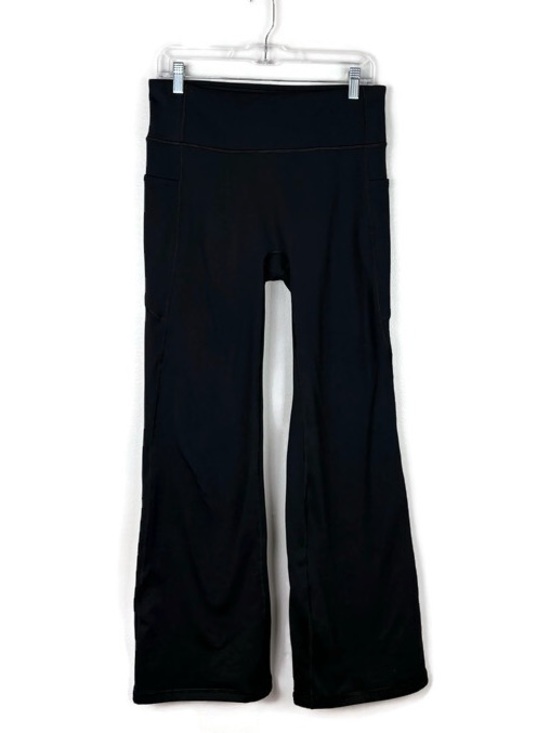 Ewedoos Pants - Ewedoos High Rise Flare Wide Leg Pull On Active Leggings in Black